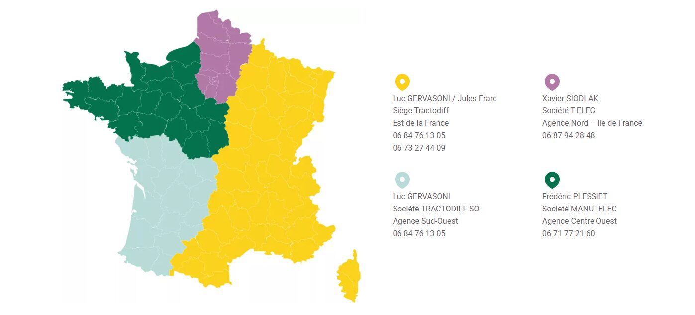 Agences Tractodiff en région